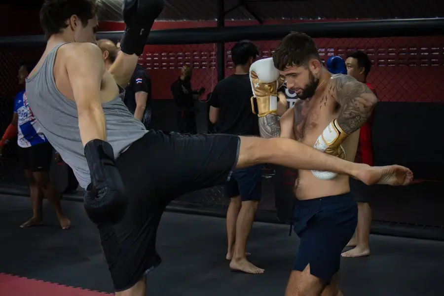 Muay Thai Group class at BXB Fight Lab in Koh Samui