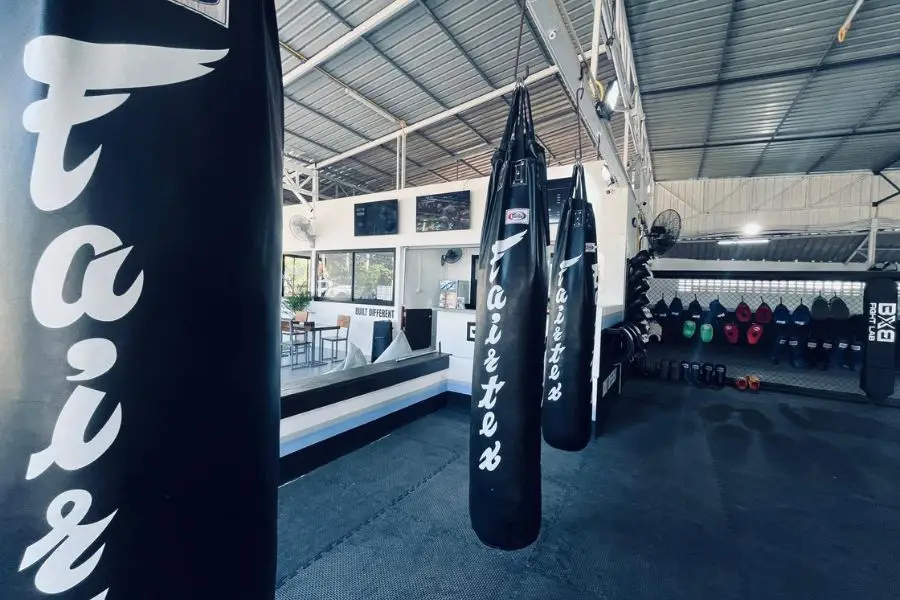 Punching Bags and Focus Mitts at BXB Fight Lab in Koh Samui