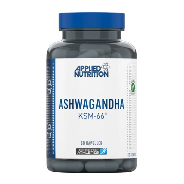 Applied Nutrition - Ashwagandha KSM-66 - 60 capsules - available at BXB Fight Lab in Lamai Koh Samui