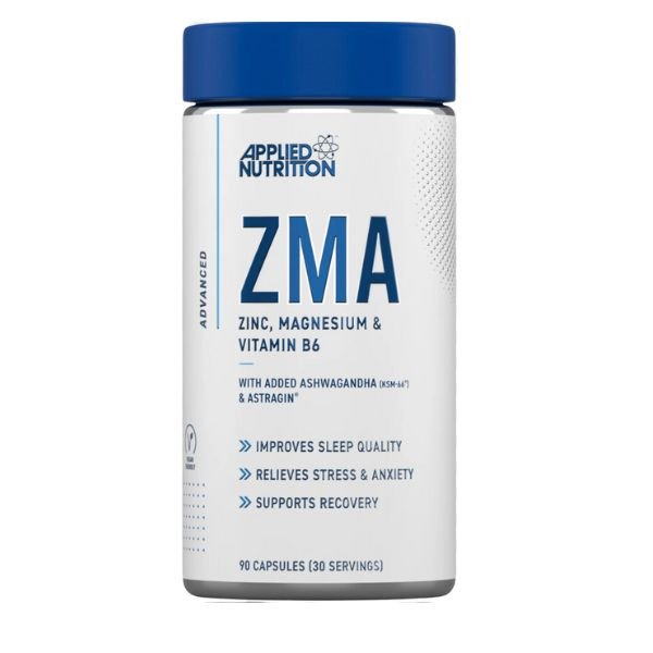 Applied Nutrition - ZMA Zinc Magnesium & Vitamin B6 with added Ashwagandha & Astragin - supplement available at BXB Fight Lab in Lamai Koh Samui