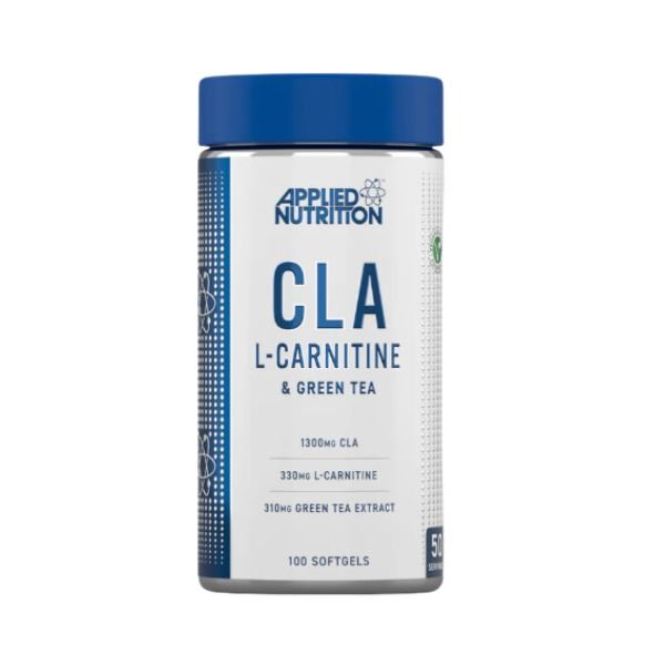 Applied Nutrition - CLA - L Carnitine & Green Tea - 100 Softgels - available at BXB Fight Lab in Lamai Koh Samui