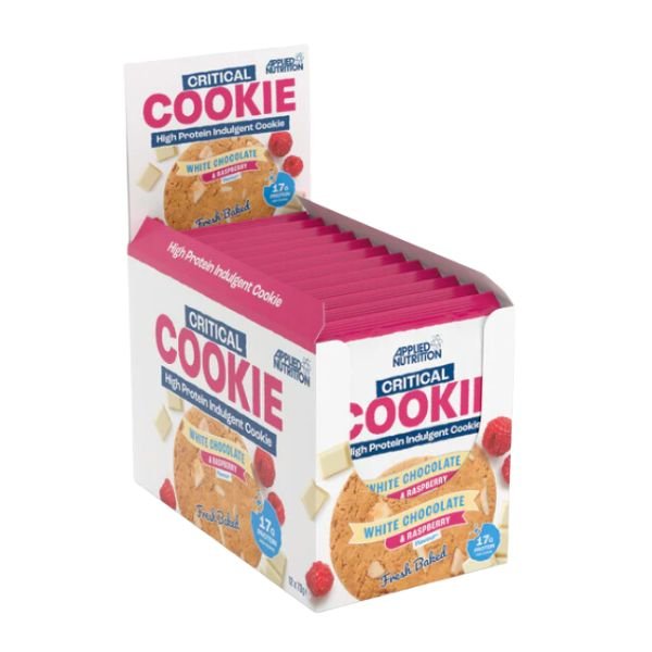 Applied Nutrition - Critical Cookie - White Chocolate & Raspberry - supplement available at BXB Fight Lab in Lamai Koh Samui