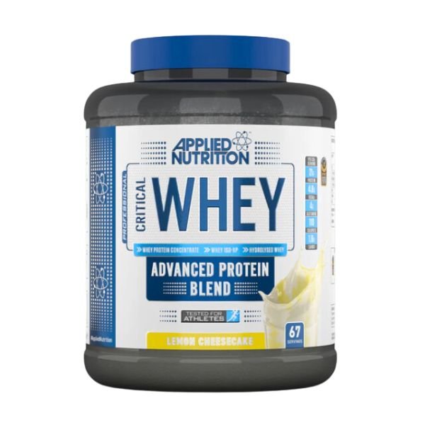 Applied Nutrition Critical Whey Protein Lemon Cheesecake available at BXB Fight Lab in Lamai Koh Samui