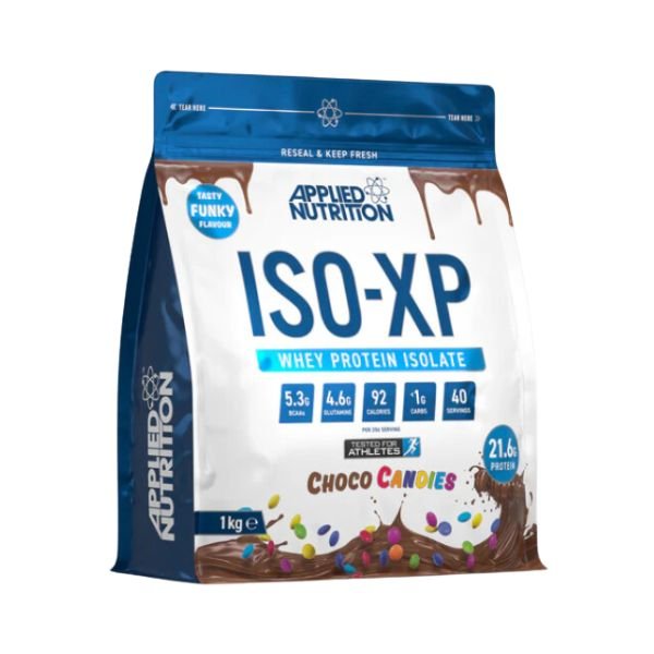 Applied Nutrition ISO-XP 1kg Choco Candies available at BXB Fight Lab in Lamai Koh Samui