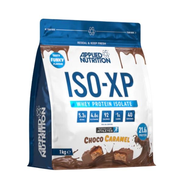 Applied Nutrition ISO-XP 1kg Choco Caramel available at BXB Fight Lab in Lamai Koh Samui