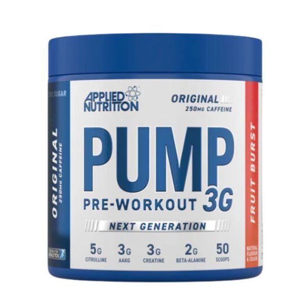 Applied Nutrition - PUMP Pre-Workout 3G - Fruit Burst - available at BXB Fight Lab in Lamai Koh Samui