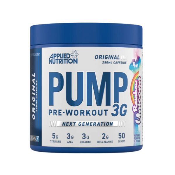 Applied Nutrition - PUMP Pre-Workout 3G - Rainbow Unicorn - available at BXB Fight Lab in Lamai Koh Samui