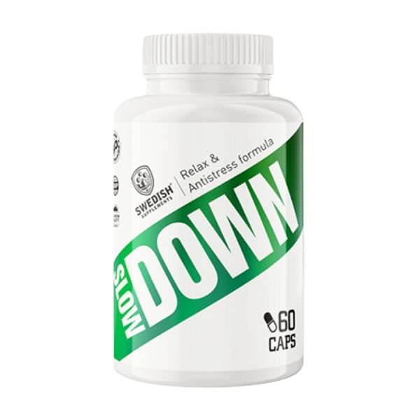 Swedish Supplements - Slow Down - 60 caps - supplement available at BXB Fight Lab in Lamai Koh Samui