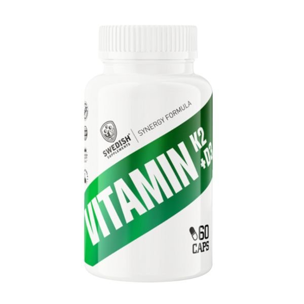 Swedish Supplements - Vitamin K2 + D3 - 60 caps - supplement available at BXB Fight Lab in Lamai Koh Samui