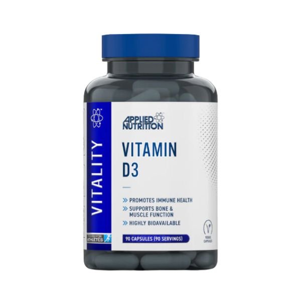Applied Nutrition - Vitamin D3 - 90 capsules - available at BXB Fight Lab in Lamai Koh Samui