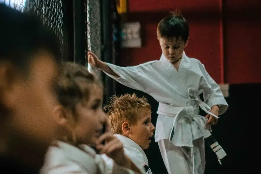 Kids BJJ taking a breather at BXB Fight Lab in Lamai, Koh Samui, Thailand